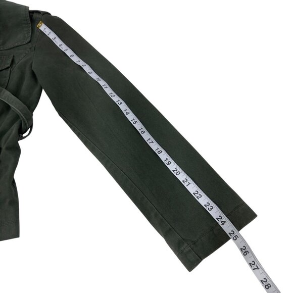 Mossimo Supply Co. Y2k Womens Green Button Up Utility Jacket SZ L Multi Pockets - Picture 6 of 13